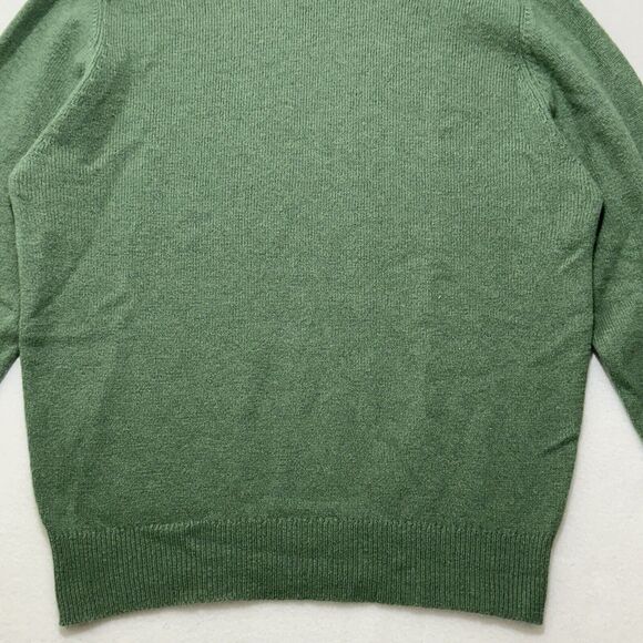 Romanes & Paterson Women's 38 Green Mockneck Lambswool Angora Blend Sweater - Picture 5 of 12